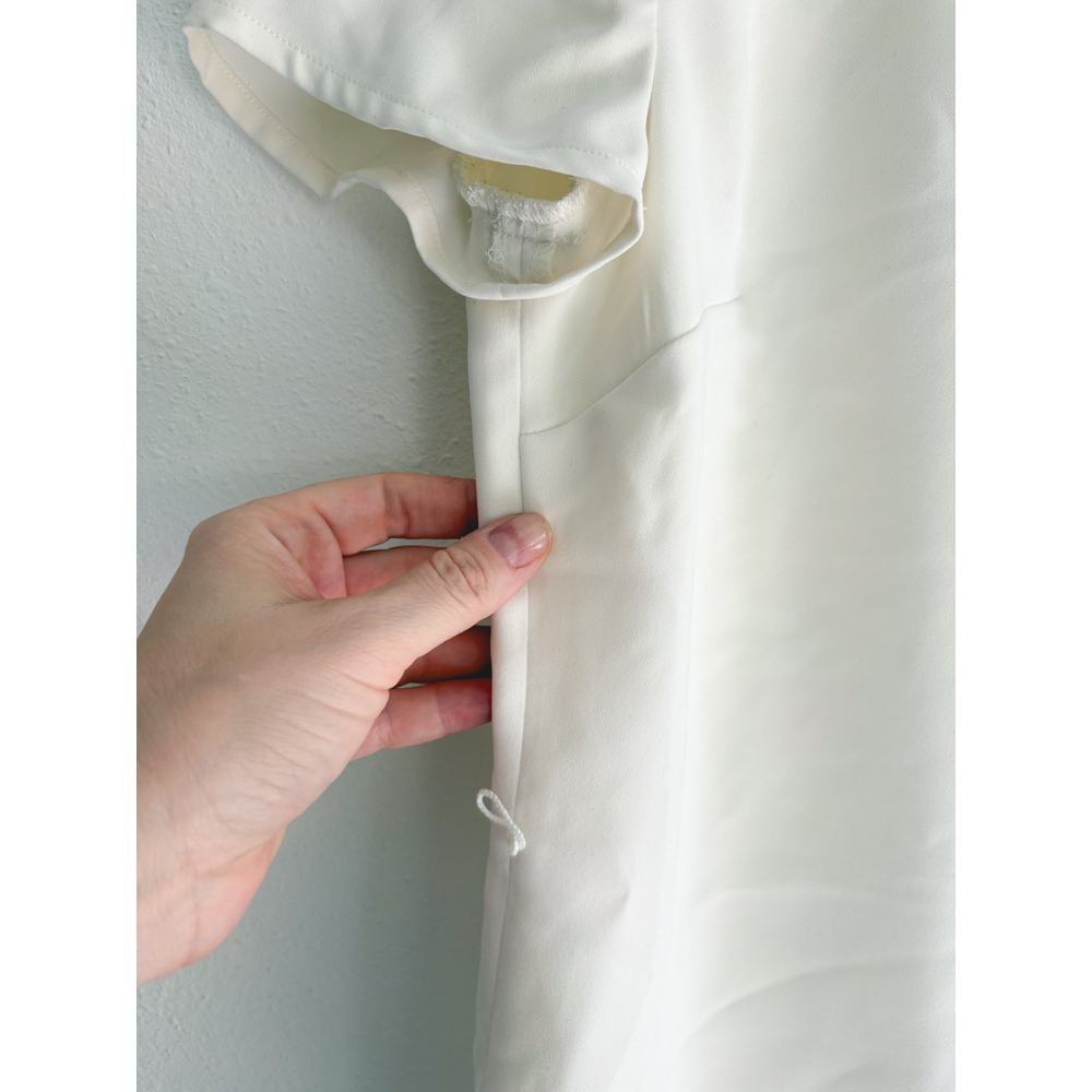 J.Crew Re-Imagined White Shift Dress Short Sleeve Size 4 - Picture 4 of 10